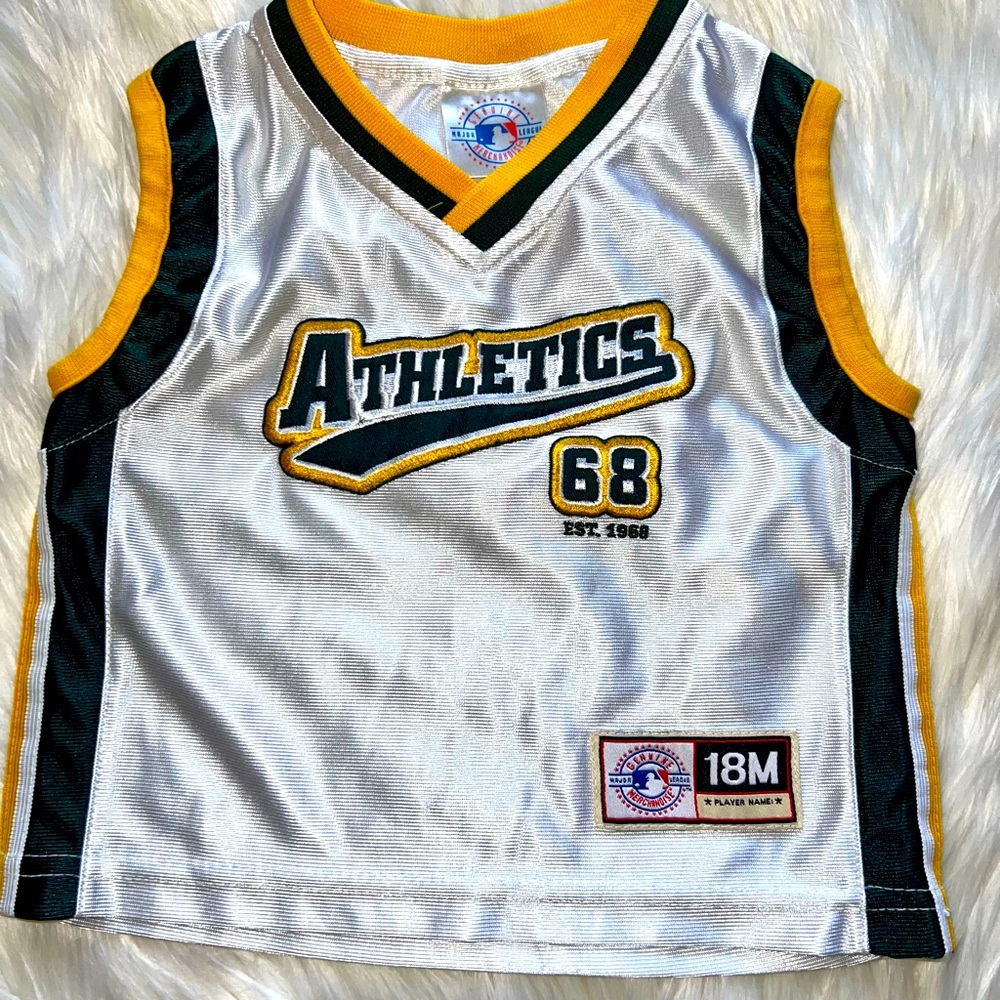 Athletics A’s Major League Authentic Baseball Jersey unisex infant 18M